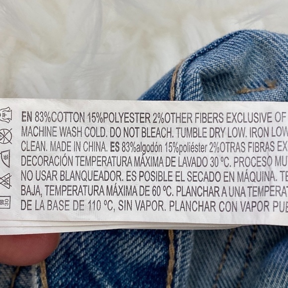 Forever 21 Floral Embroidered Denim Skirt Sz Med - Picture 5 of 5